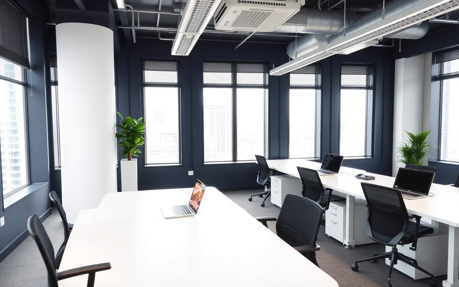 Ambiente de trabalho do The Work Coworking na Enseada do Suá, em Vitória/ES